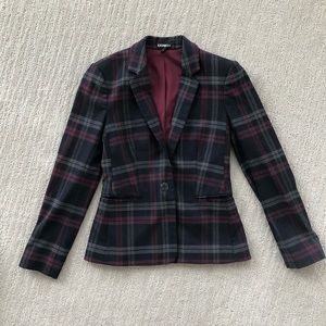 Express Notch Collar One Button Blazer